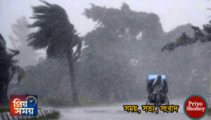 আজ সন্ধ্যার মধ্যে দেশের ১৯ অঞ্চলে ৬০ কিমি বেগে ঝড়ের শঙ্কা