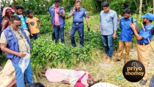 আমতলীতে ধানক্ষেতে মিলল অজ্ঞাত নারীর লাশ
