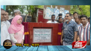 সান্তাহার সাইলো রাস্তার পুননির্মাণ কাজের উদ্বোধন