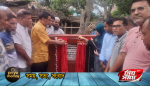 উথরাইল-বামনিগ্রাম সড়কের কাজ উদ্বোধন করলেন এমপি মহিত
