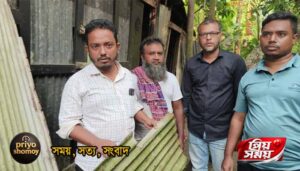 মহামায়া শিক্ষানবিশ আইনজীবীর সীমানাপ্রচীর ভাংচুর ও বসতঘরে লুটপাটের অভিযোগ