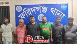 ফরিদগঞ্জে ৬ জুয়াড়ি গ্রেফতার