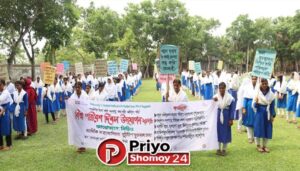 শ্যামনগরে পরিচ্ছন্ন ও সবুজ ক্যাম্পাস গঠনে বিদ্যালয়ে বিশ্ব পরিবেশ দিবস পালিত