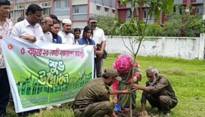 শ্যামনগরে বৃক্ষ রোপণ কর্মসূচির উদ্বোধন