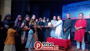 তানিয়া ইশতিয়াককে মেঘালয়ের সংবর্ধনা