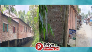 ফরিদগঞ্জে খাল দখল করে ৩১ অবৈধ দোকান, পানি প্রবাহে বাধা