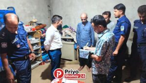 নেত্রকোনার দুর্গাপুরে মাদক সেবনরত অবস্থায় ২ ভাই আটক