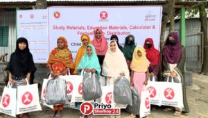 চাইল্ড স্পন্সরশিপ প্রোগ্রাম: সুসুয়া চরে ৬৯ শিশুর মাঝে নতুন পোশাক, শিক্ষা উপকরণ ও ক্যালকুলেটর বিতরণ