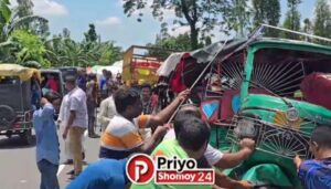 কুড়িগ্রামে গ্যাসবাহী ট্রাক-সিএনজির মুখোমুখি সংঘর্ষে নিহত ১, আহত