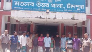 মতলব উত্তরে বিশেষ অভিযানে ৩৪ পিচ ইয়াবা ও ২০ গ্রাম গাঁজাসহ ৮ মাদক কারবারি গ্রেপ্তার, আটক ১০