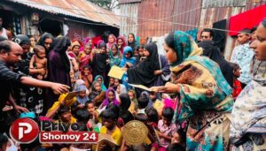 সুবিধাবঞ্চিত শিক্ষার্থীদের মুখে হাসি ফোটালেন বিজয়ীর ফাউন্ডার তানিয়া ইশতিয়াক খান