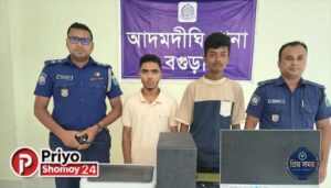 আদমদীঘি উপজেলা মাধ্যমিক শিক্ষা অফিসের চুরি যাওয়া তথ্যপ্রযুক্তি সরঞ্জাম উদ্ধার, গ্রেপ্তার ২
