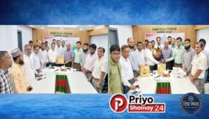 চাঁদপুর এলজিইডিতে নির্বাহী প্রকৌশলীর পদোন্নতিজনিত বিদায় ও নবাগতকে উষ্ণ অভ্যর্থনা