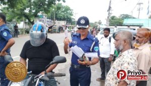 চাঁদপুরে কাগজপত্রবিহীন যানবাহনের বিরুদ্ধে পুলিশের কড়া অভিযান