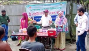 উলিপুরে ১৫০ গবাদি পশুকে ভ্যাকসিনেশন ও ফ্রি মেডিকেল সেবা প্রদান