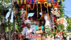 শ্যামনগরে মহাসমারোহে পালিত হলো জগন্নাথ দেবের শুভ রথযাত্রা