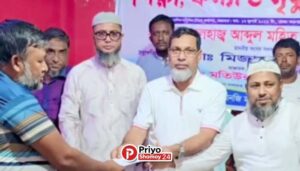 সান্তাহারে সিএনজি মালিক সমিতির অনুদান প্রদান করলেন এমপি মহিত তালুকদার