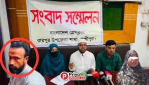 রায়পুরে গৃহবধূকে ডিভোর্স দিতে গেলে কাবিনের টাকা দিতে হবে তাই হত্যা করে, আত্মহত্যার নাটক সাজানোর দাবি পরিবারের