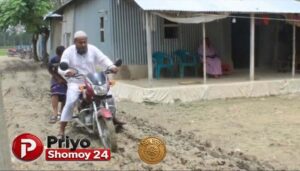 সিরাজগঞ্জ তাড়াশে প্রভাবশালীর বাধায় এডিপির প্রকল্পের কাজ বন্ধ