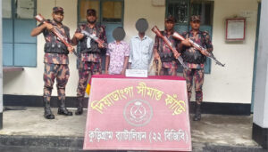 কুড়িগ্রাম সীমান্তে বিজিবির অভিযানে প্রায় ৭৮ লাখ টাকার মাদক জব্দ, আটক ২