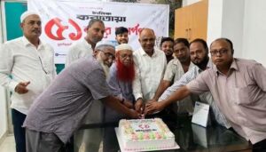 কেক কাটা ও আলোচনা সভার মধ্যদিয়ে সান্তাহারে দৈনিক করতোয়ার সুবর্ণজয়ন্তী উদযাপণ