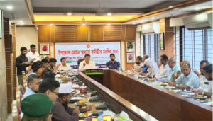 চাঁদপুর সদর উপজেলা আইনশৃঙ্খলা ও মাসিক সভা অনুষ্ঠিত