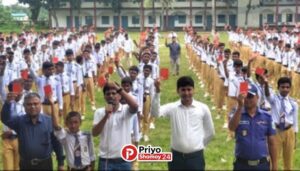 পঞ্চগড়ের দেবীগঞ্জে মাদক ও স্মার্টফোন আসক্তিকে শিক্ষার্থীদের লাল কার্ড
