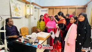 চাঁদপুরে ১৫০ রোগীর পাশে ‘বিজয়ীর ফাউন্ডার, মিলল বিনামূল্যে চক্ষুসেবা