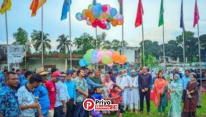 পঞ্চগড় জেলা প্রশাসক গোল্ডকাপ ফুটবল টুর্নামেন্ট শুরু : উদ্বোধনী খেলায় দেবীগঞ্জ পৌর সভা একাদশ জয়ী