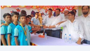 চাঁদপুরের বিষ্ণুপুরে প্রধানমন্ত্রীর গোল্ডকাপ ফুটবল প্রতিযোগিতার ফাইনাল অনুষ্ঠিত